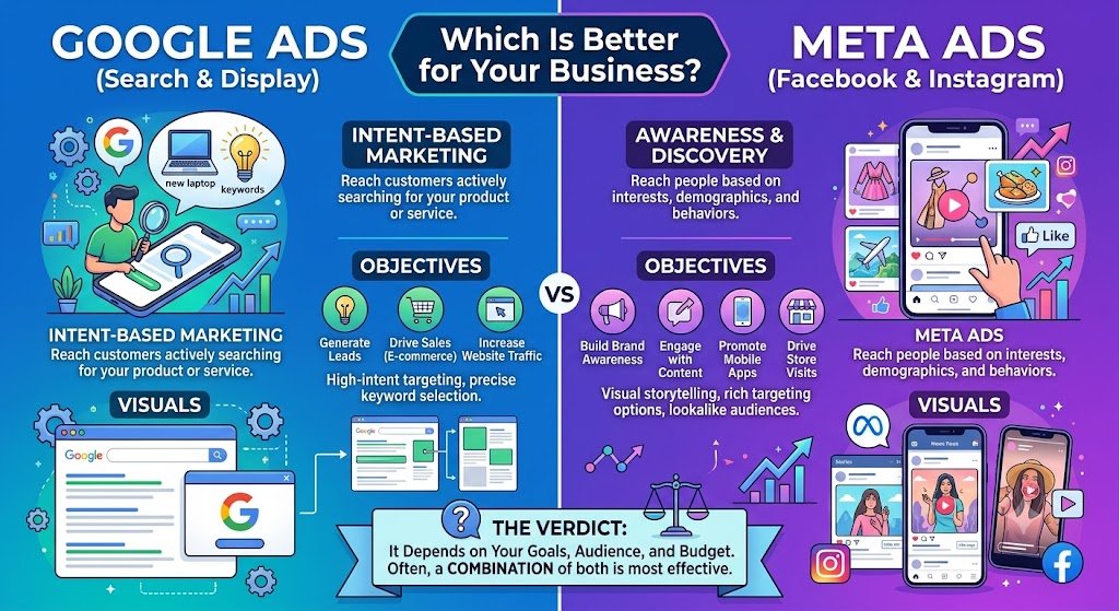 Google Ads vs Meta Ads